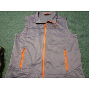 Laserflche Gray VEST - 2 zipper pockets-draw sting bottom-XL
